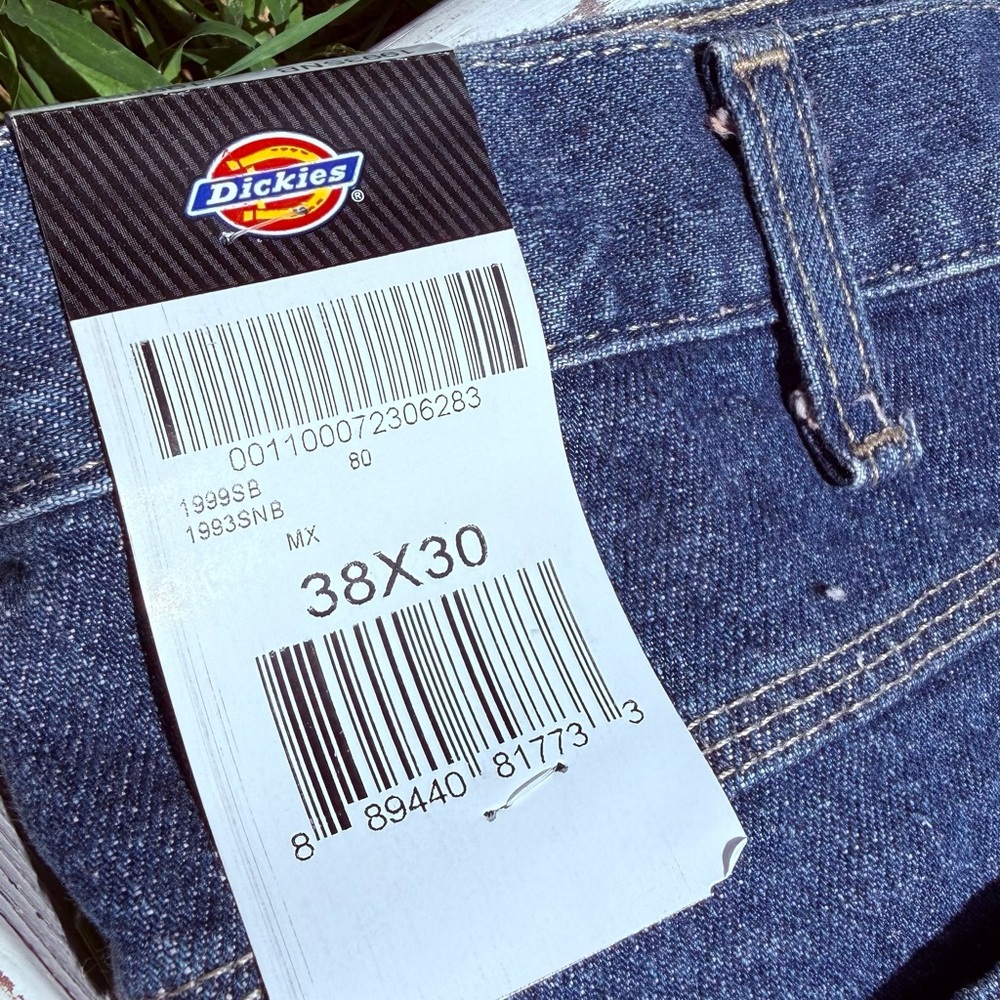 Dickies Men’s Dark Blue Straight-Leg Jeans